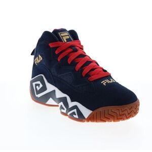 Fila MB Mens Blue Suede Basketball Inspired Sneakers - Sz 11  (1VB90141-424)